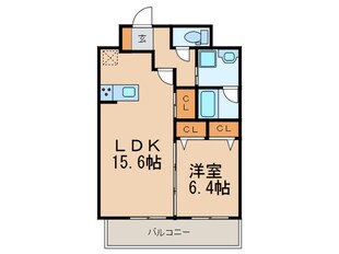 ｴｸﾞｾﾞ博多ｺﾝﾄﾞﾐﾆｱﾑ（811）の物件間取画像